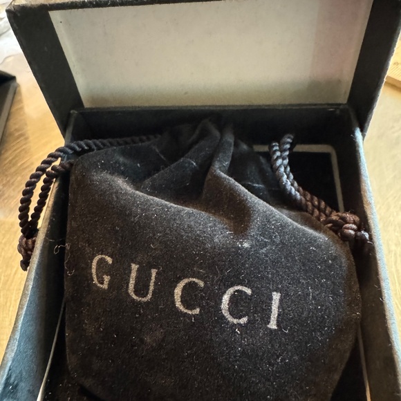 Authentic Gucci Sterling Silver Bamboo Cross Necklace-Like new-bag & box - Picture 6 of 7